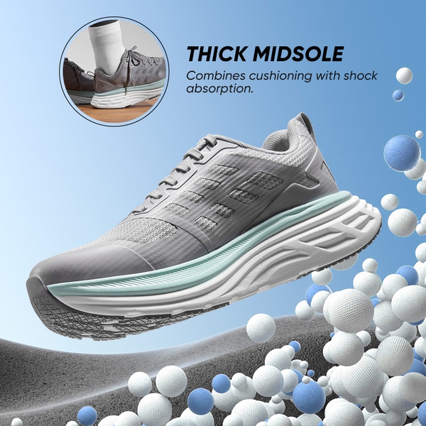 [ActiveFloat] Women's Comfortable Athletic Sneakers - GREY - 1